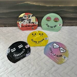 New 5 Victorias Secret Facial Masks Set Face Mask Papaya Glow Sea Glam Charcoal